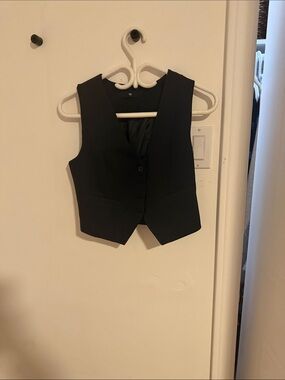 Classic Black Tailored Vest